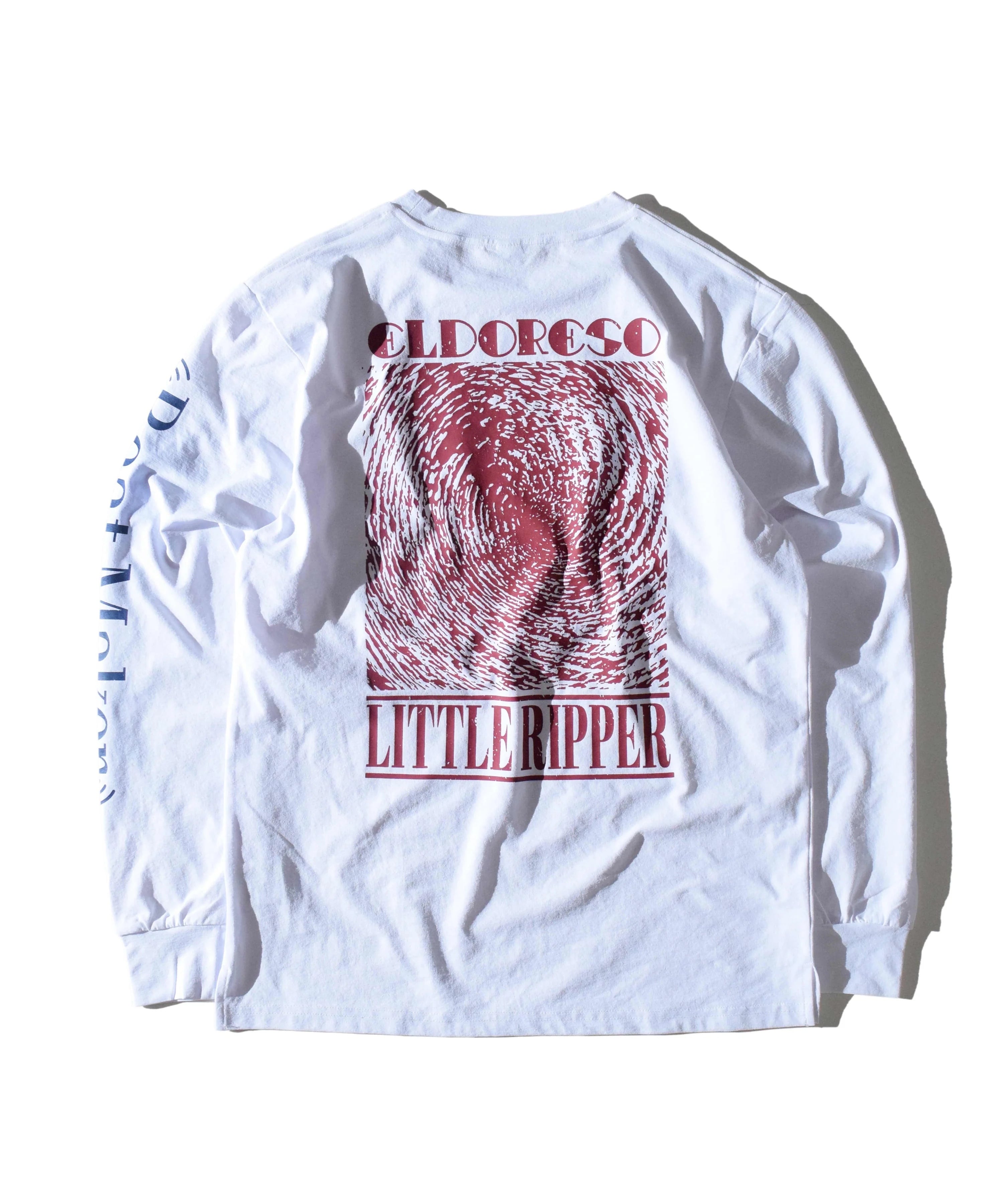 ELDORESO(エルドレッソ)Little Ripper Long Tee -White メンズレディースロングスリーブTシャツ長袖