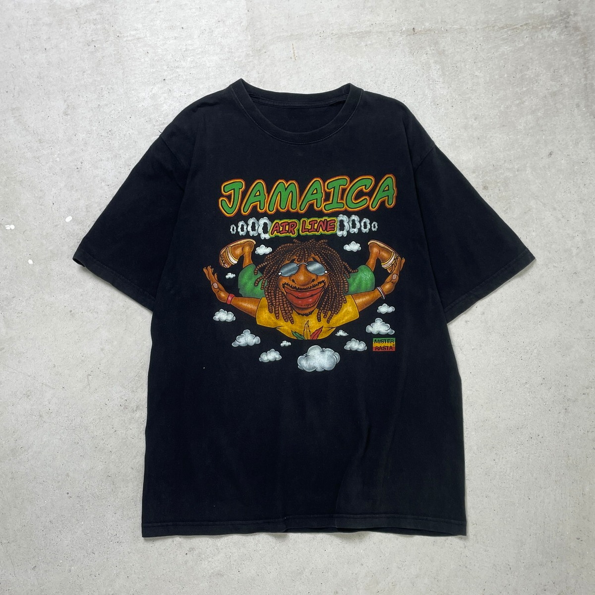 00年代 JAMAICA AIR LINE ジャマイカ航空 プリントTシャツ MISTER 