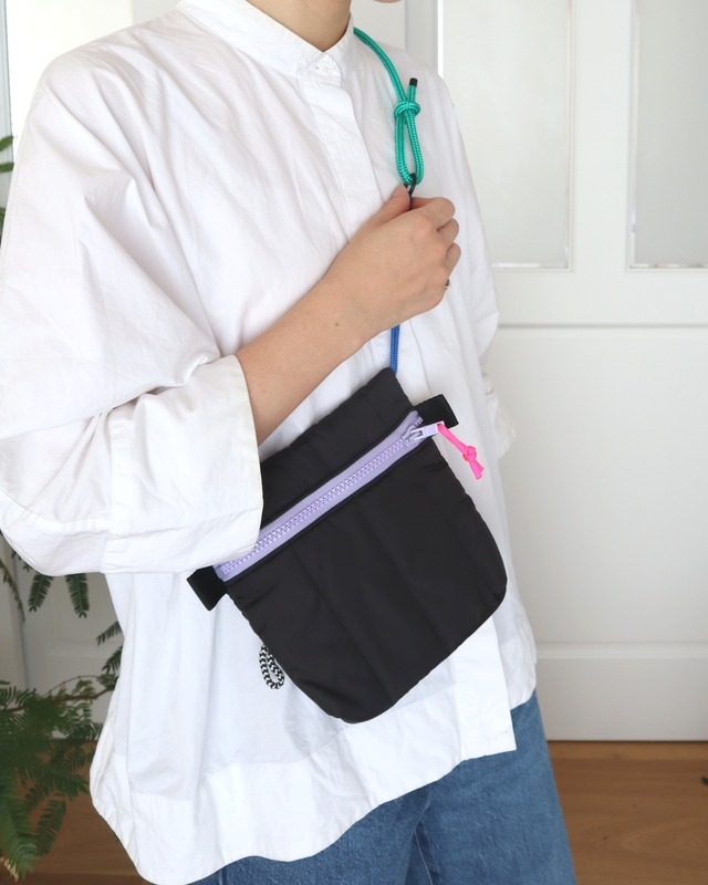 Phéeline フランス・ハンドメイドのミニショルダーバッグ/ ブラック