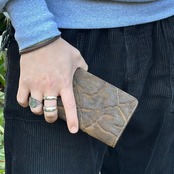 ウォレット ステルス エレファント 【手染めブラウン】