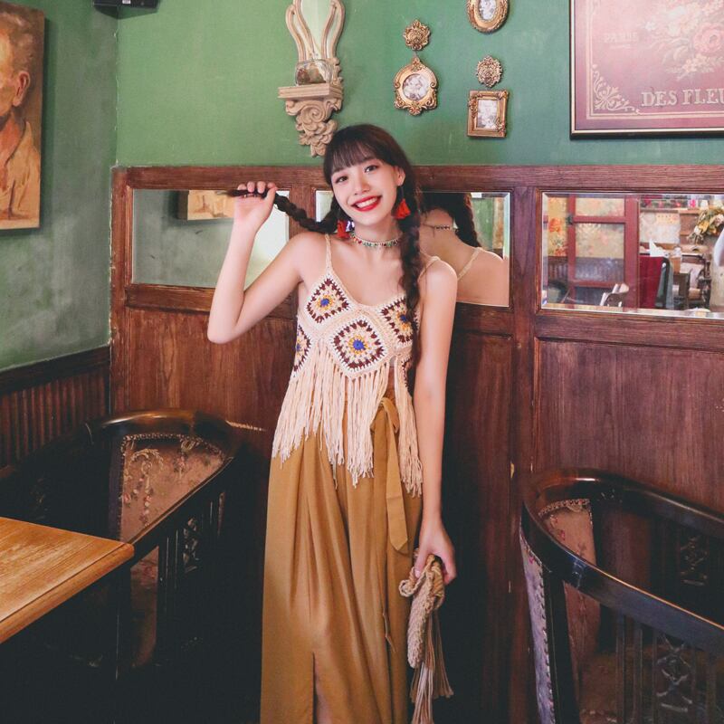 エスニックスタイルトップス ボヘミアン 延命家ファッション66835954094