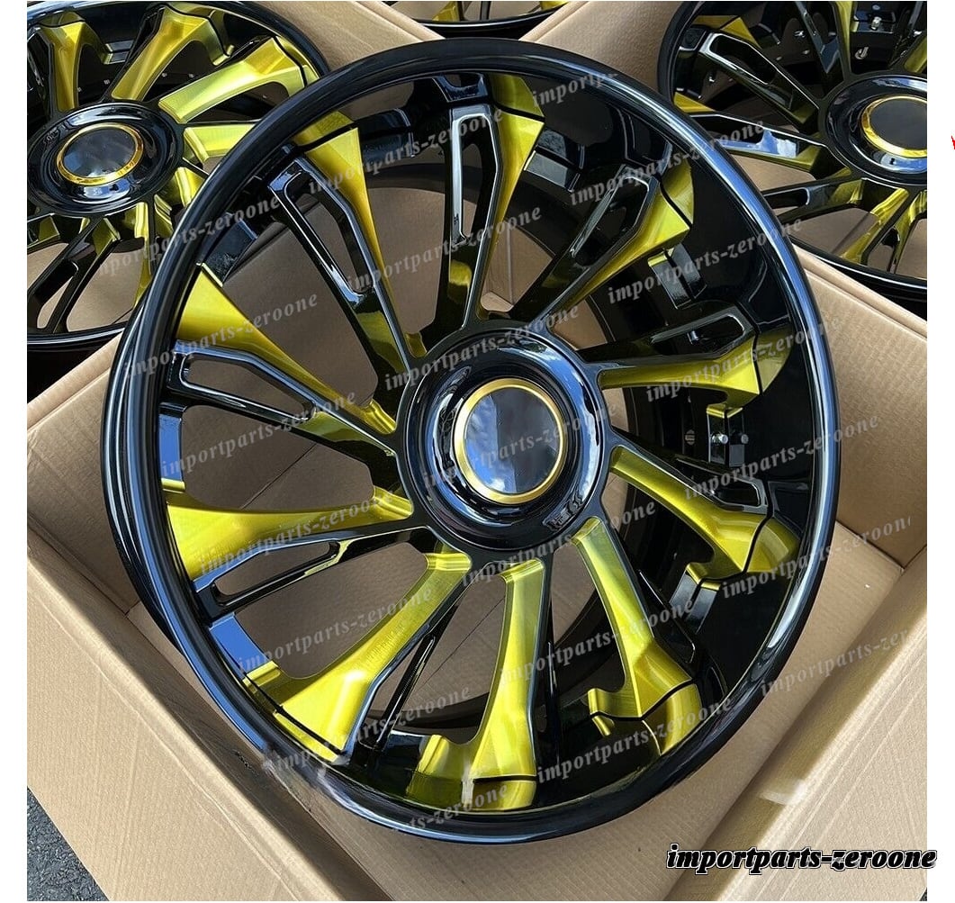 22インチ ゴールド 2 ピース ホイール ロールス ロイス ゴースト