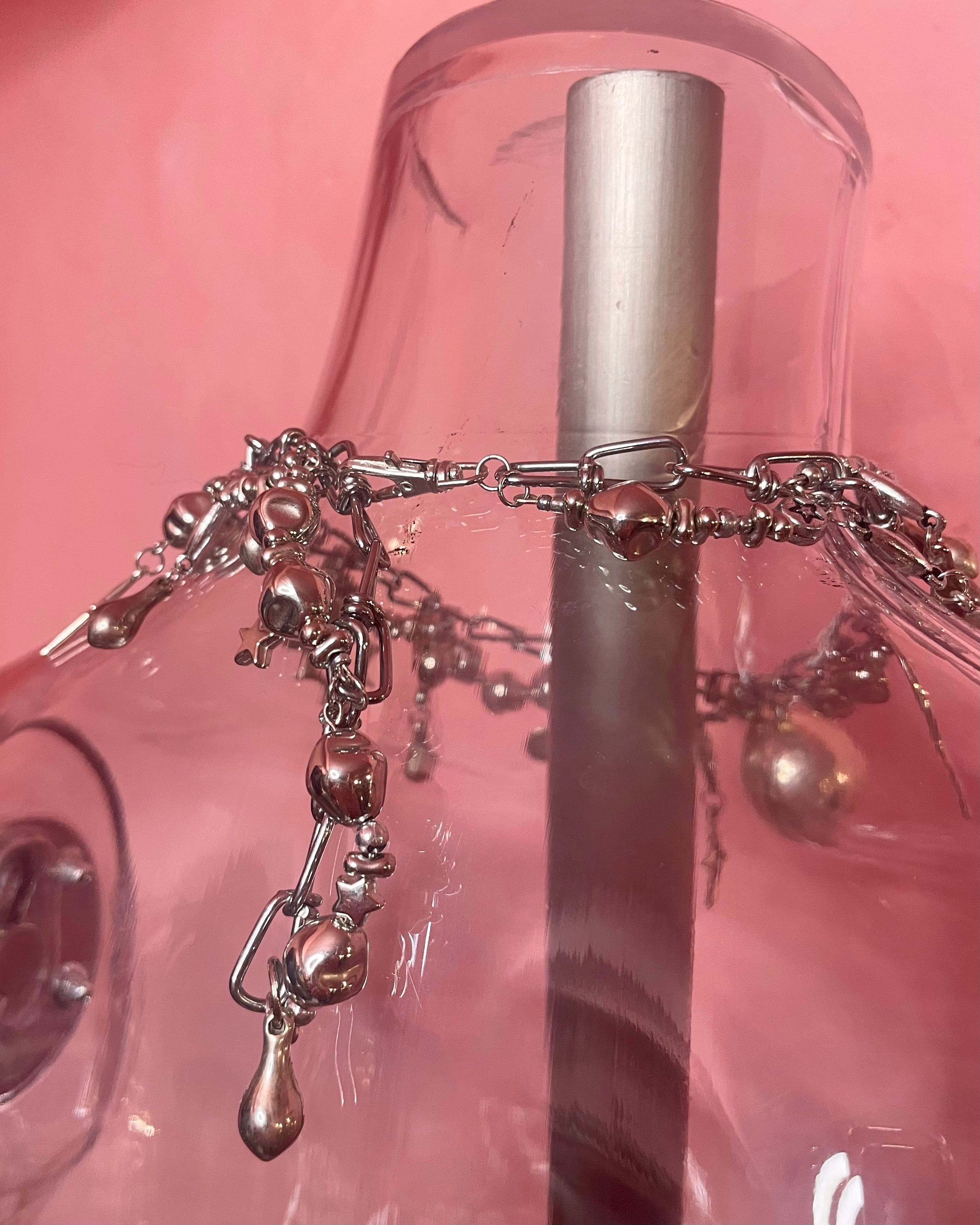 Chunky Charm Necklace〈Silver〉