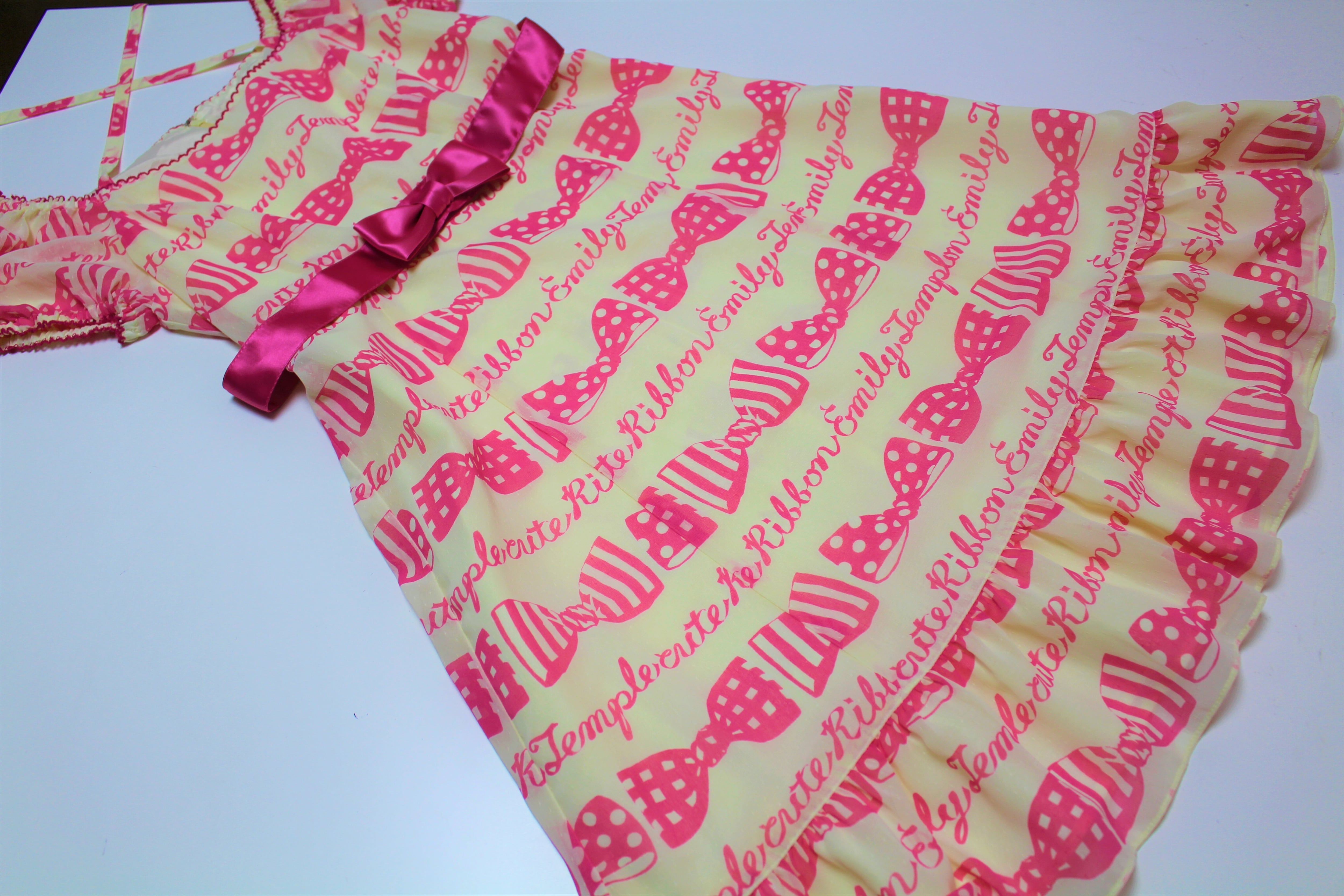 Emily Temple Cute　エミリーテンプルキュート　ピンク　ワンピースひざ丈スカート