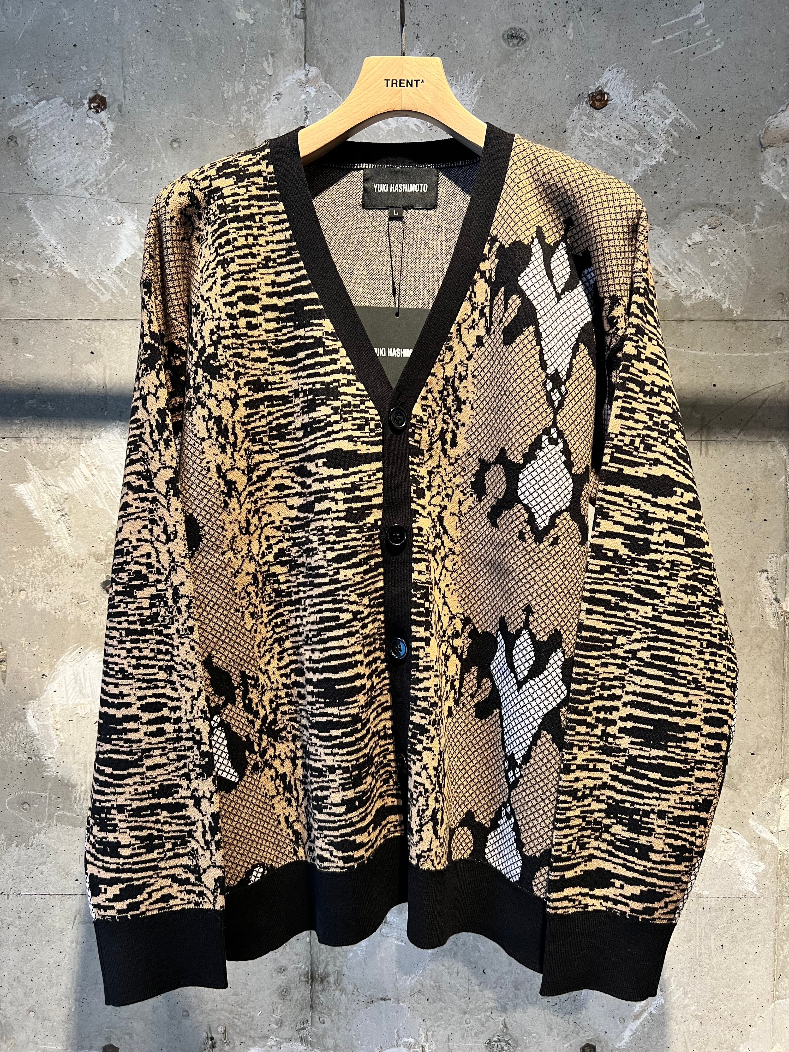 24SS YUKI HASHIMOTO(ユーキハシモト) / SNAKE PATTERN CARDIGAN / 241  