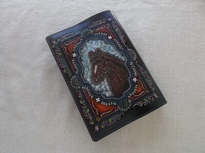 拭き染めのほぼ日手帳カバー　文庫本サイズ　牛革 拭き染めのほぼ日手帳カバー 文庫本サイズ 牛革