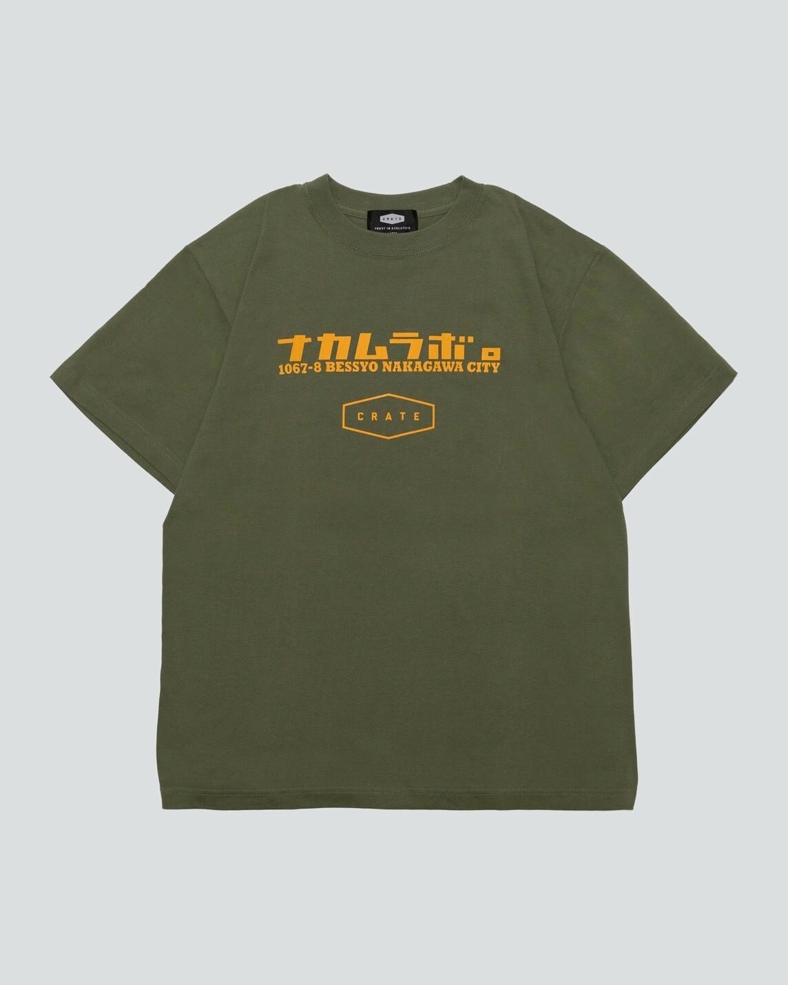 CRATE×nakamulab. Collaboration S/S T-shirts KHAKI