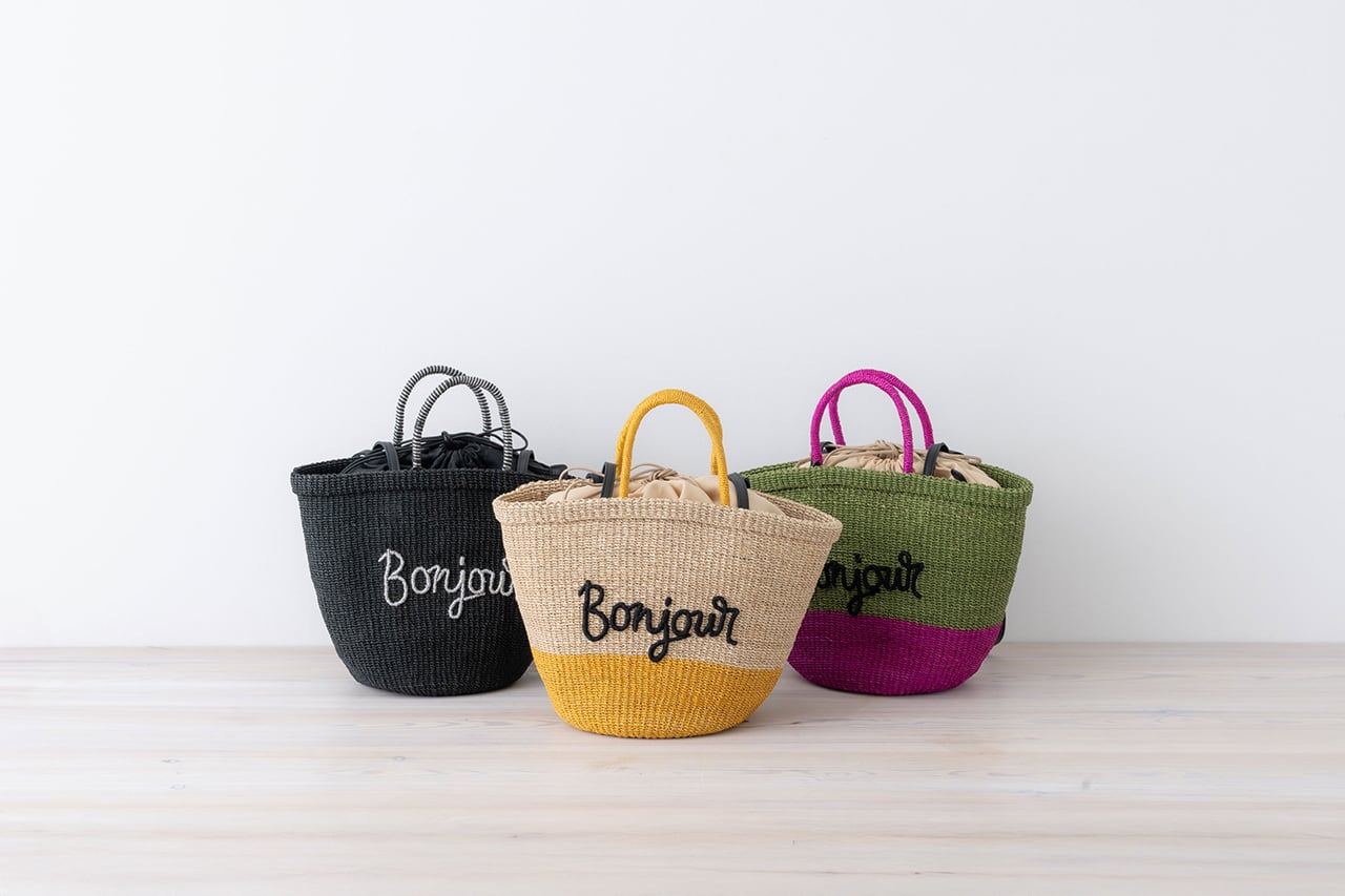 アジョリー かごバッグ「Bonjour」（3色） | 中村江里子セレクション