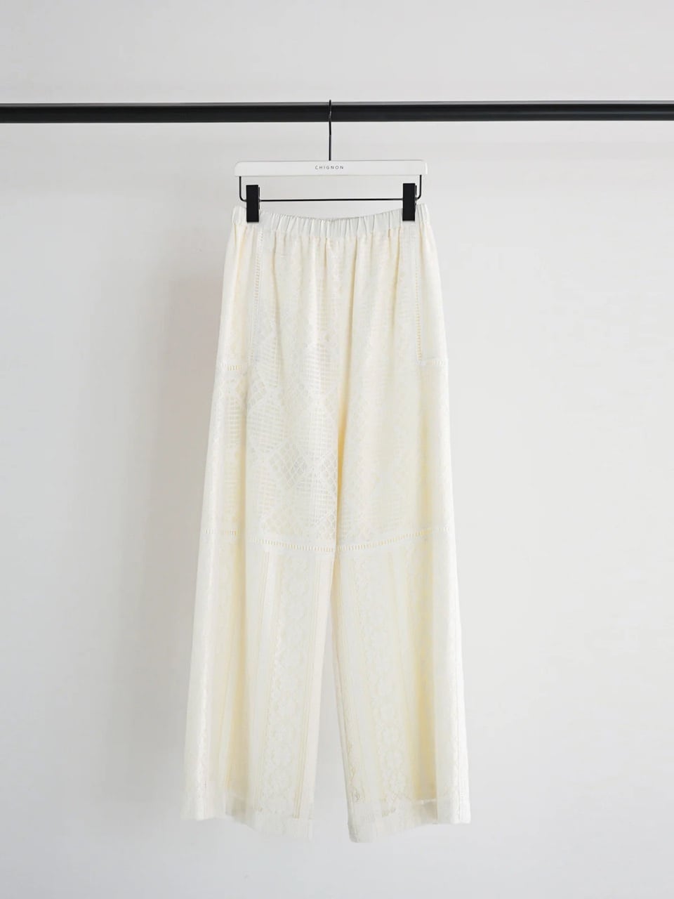 【CHIGNON】パッチワークレースパンツ　3561-051BZ