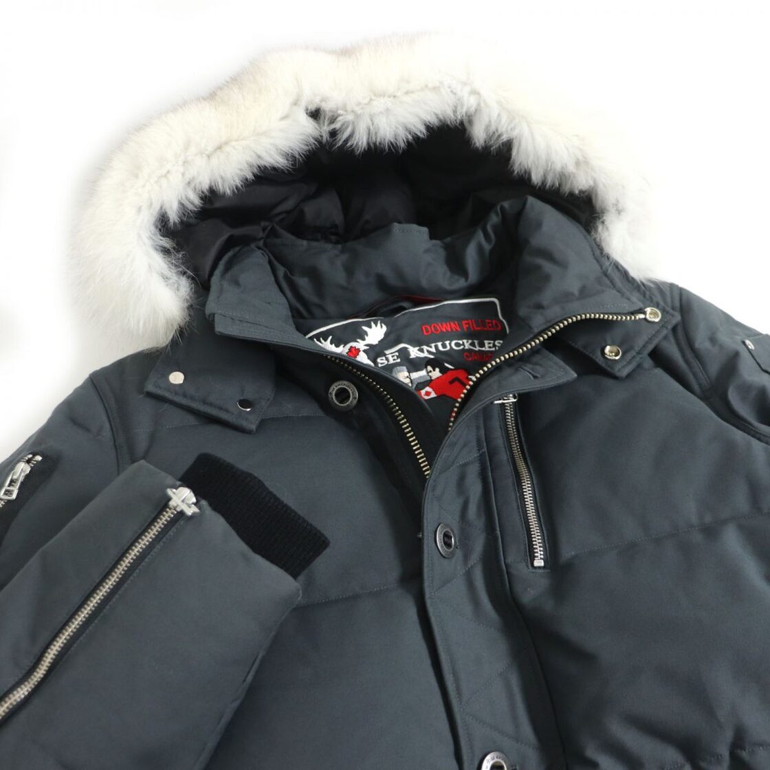 極美品□ムースナックルズ 21AU-MK2228M3Q フォックスファー 