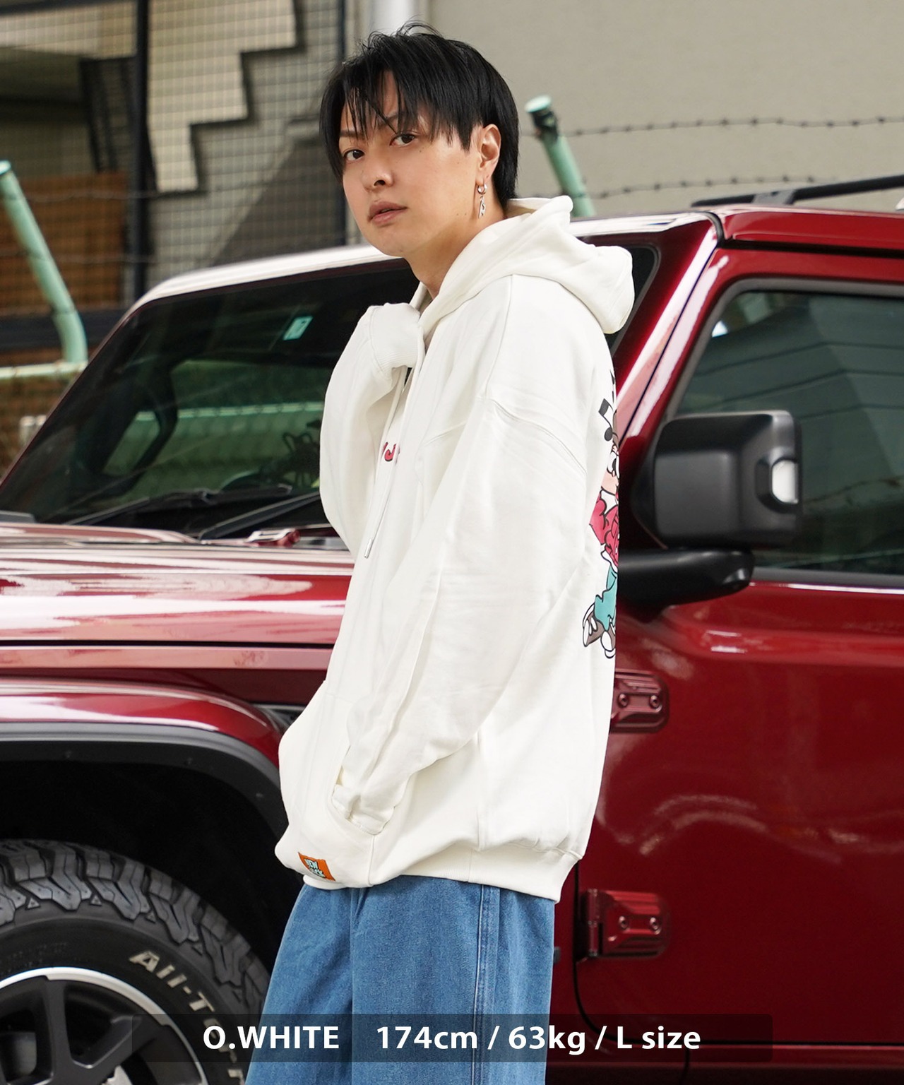 ◆NEW JACK スケートボーイ イラスト フーディー◆gt-6322-432jn