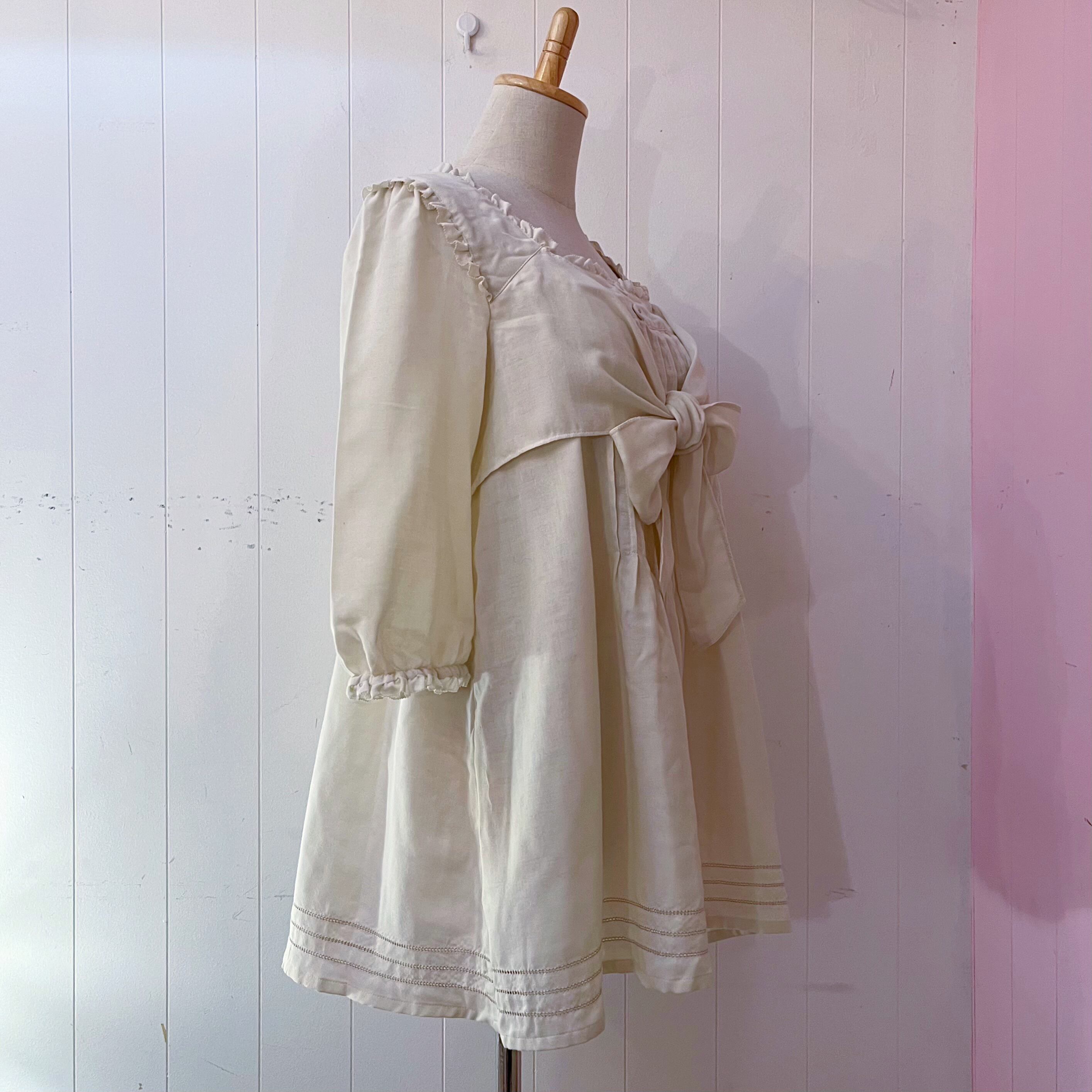 PINKHOUSE / front ribbon gauze blouse