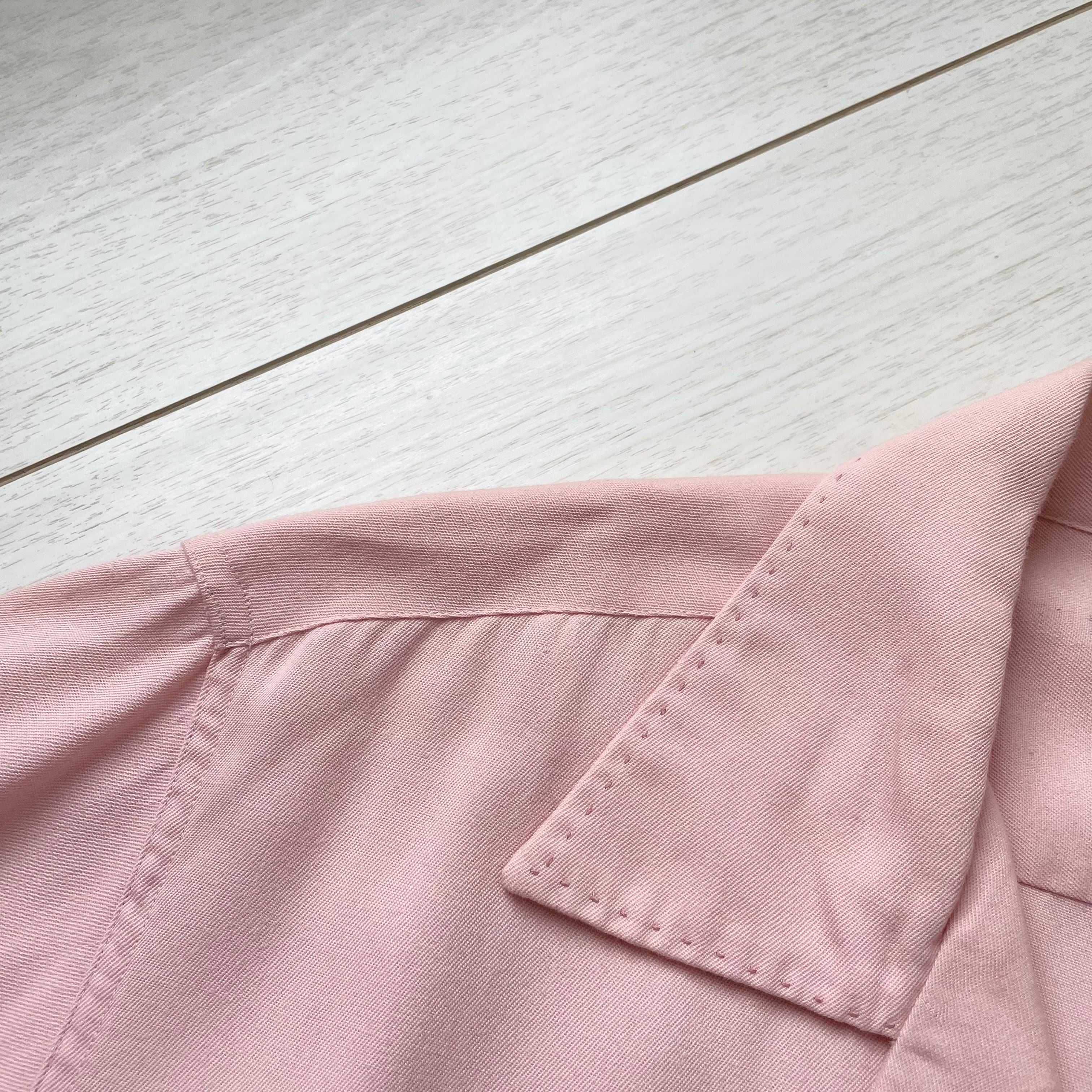 sizeM 50s 薄ピンク TOWNCRAFT ビンテージ レーヨンシャツ 開襟シャツ オープンカラーシャツ タウンクラフト ペニーズ ロカビリー  50年代 penney's