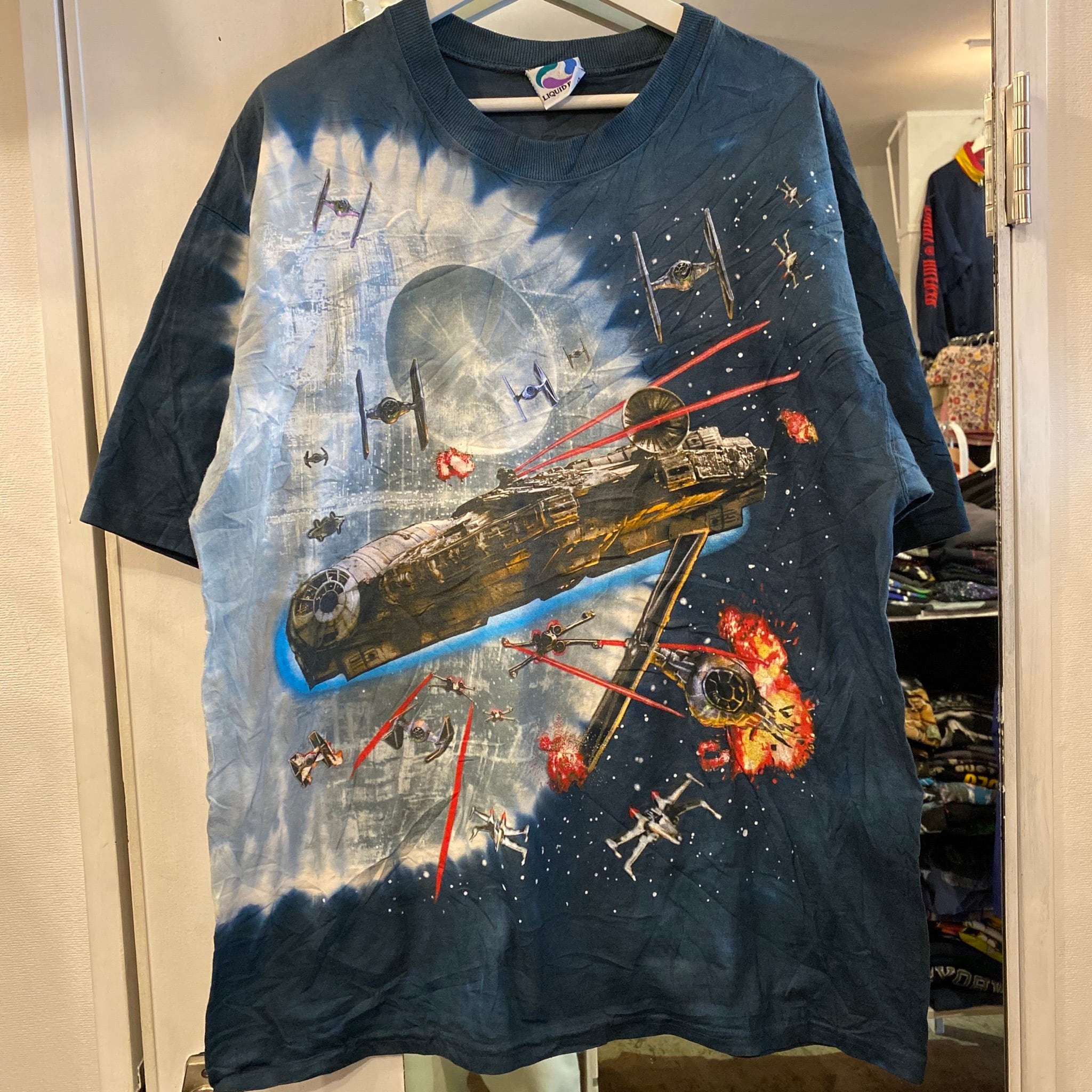 ビンテージ 90年代 リキッドブルー スターウォーズ Tシャツ