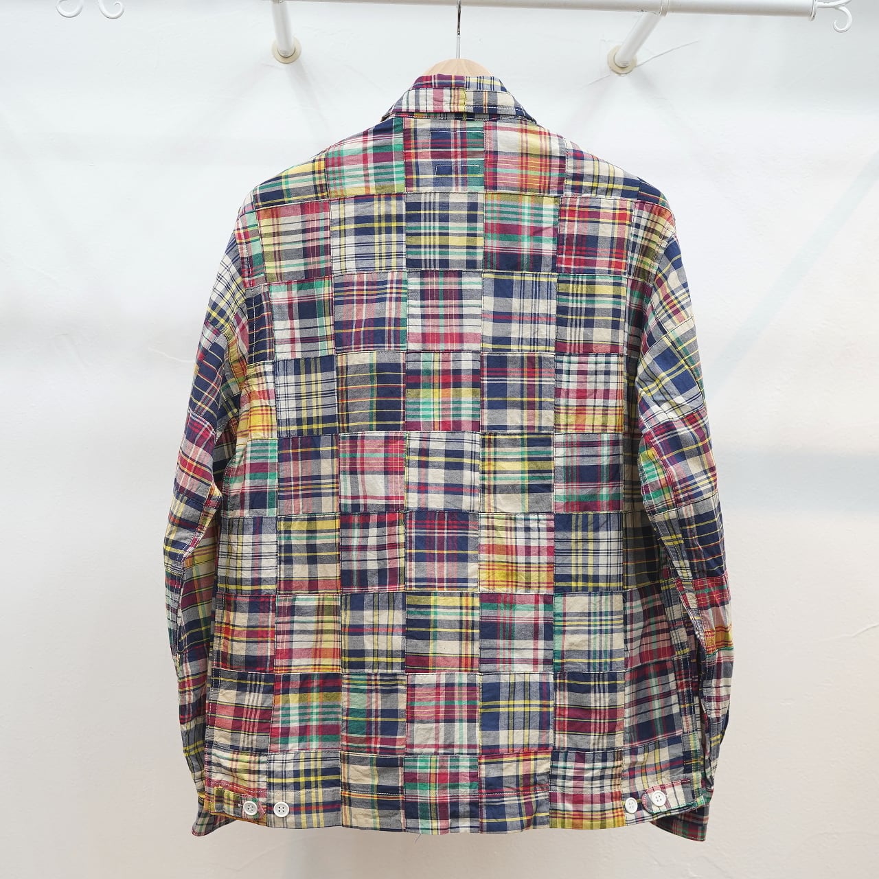 M）【新品・希少】VanJacketパッチワークマドラススウィングトップ