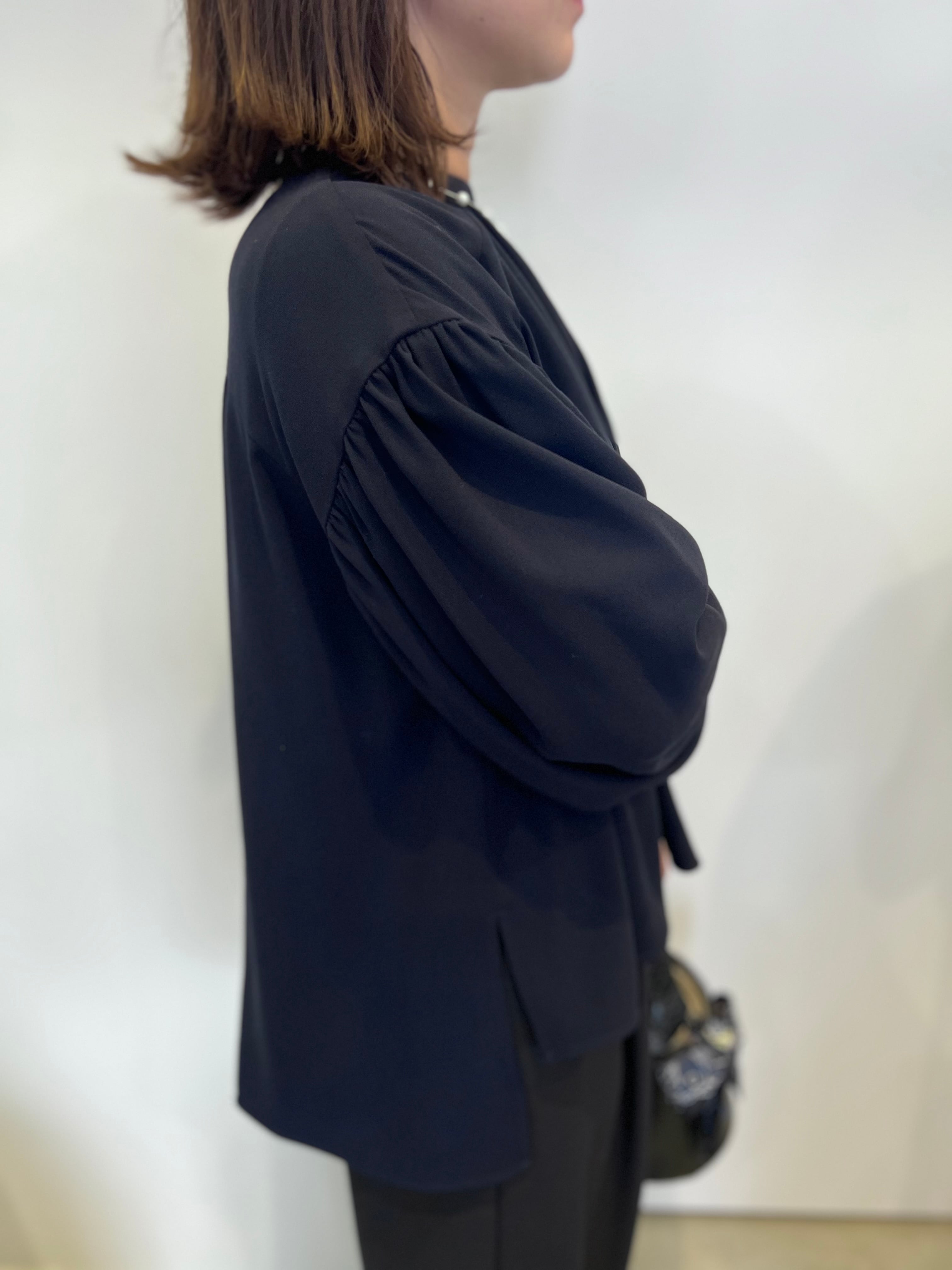 【PASSIONE】ギャザードロップショルダーブラウス 516910