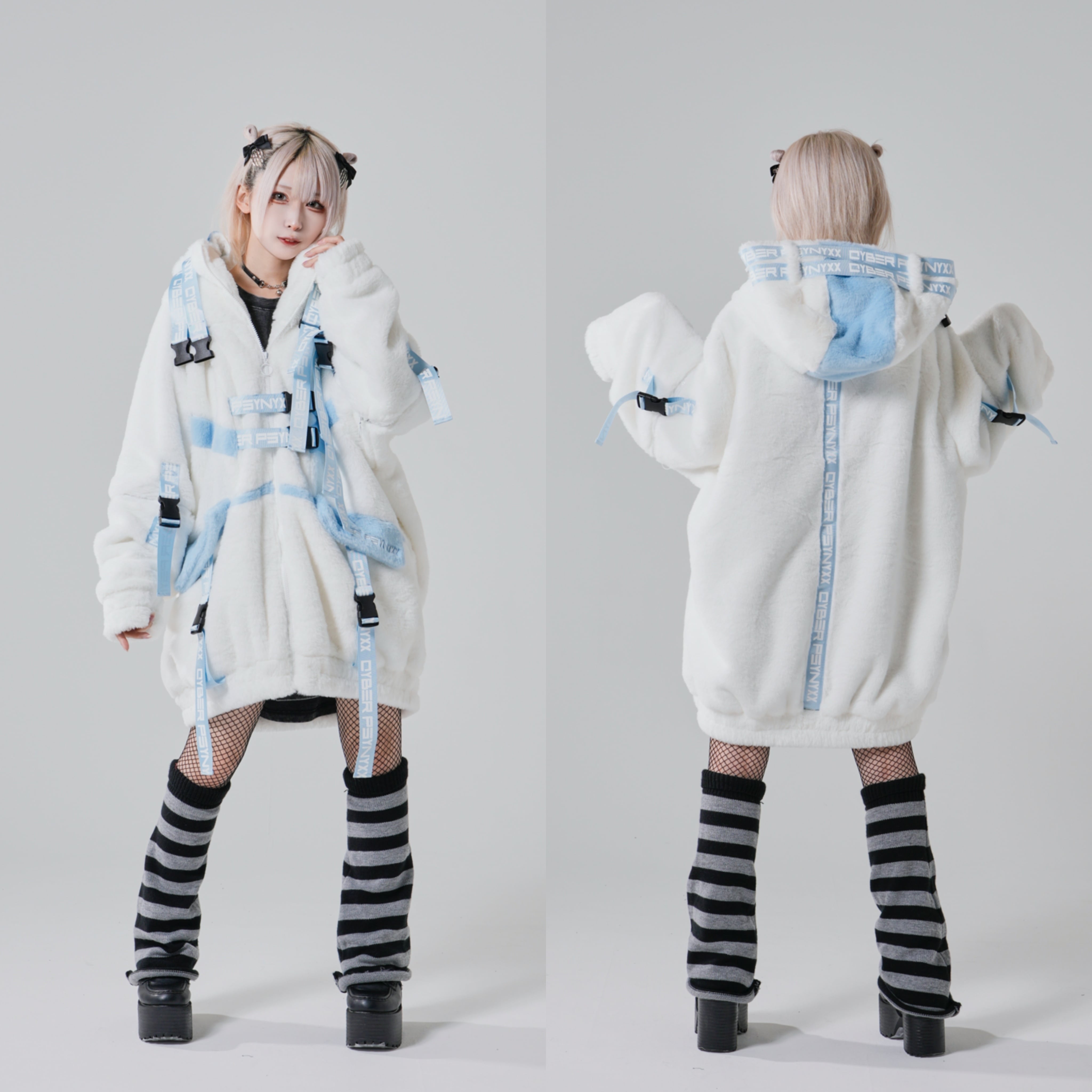 PSYNYXXサイバーファーブルゾン グランジ cyber アウター 冬服 | 韓国