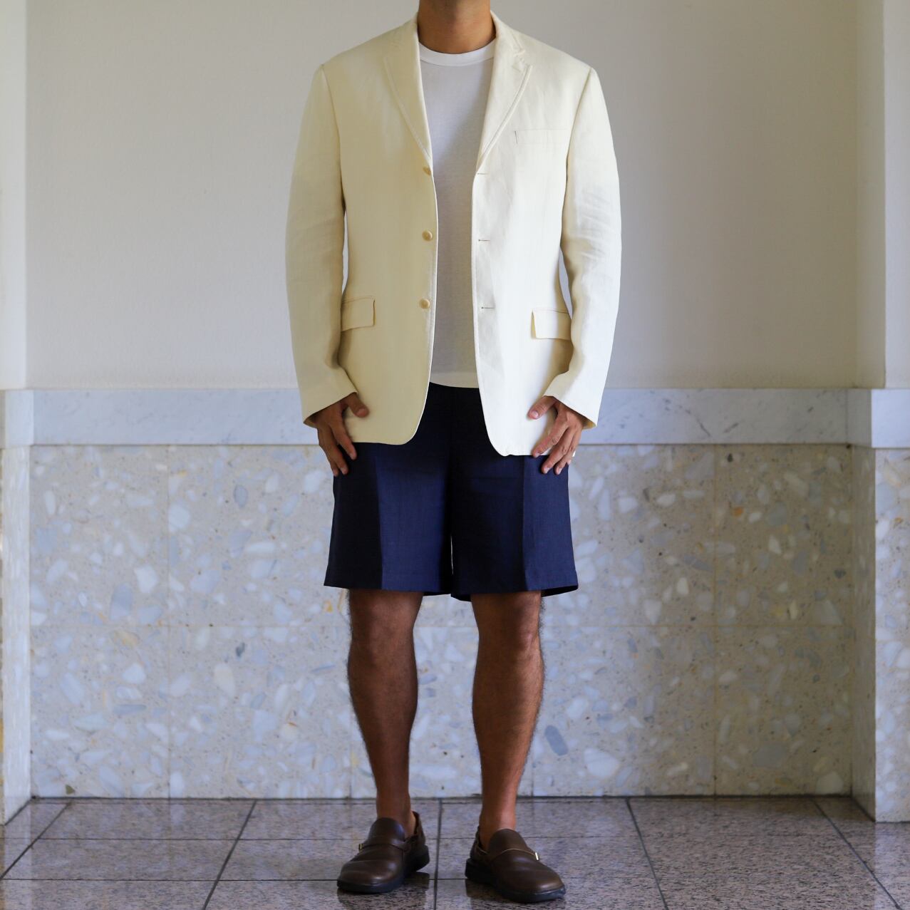 極美品】80s Ralph Lauren special linen Jacket off White blazer 
