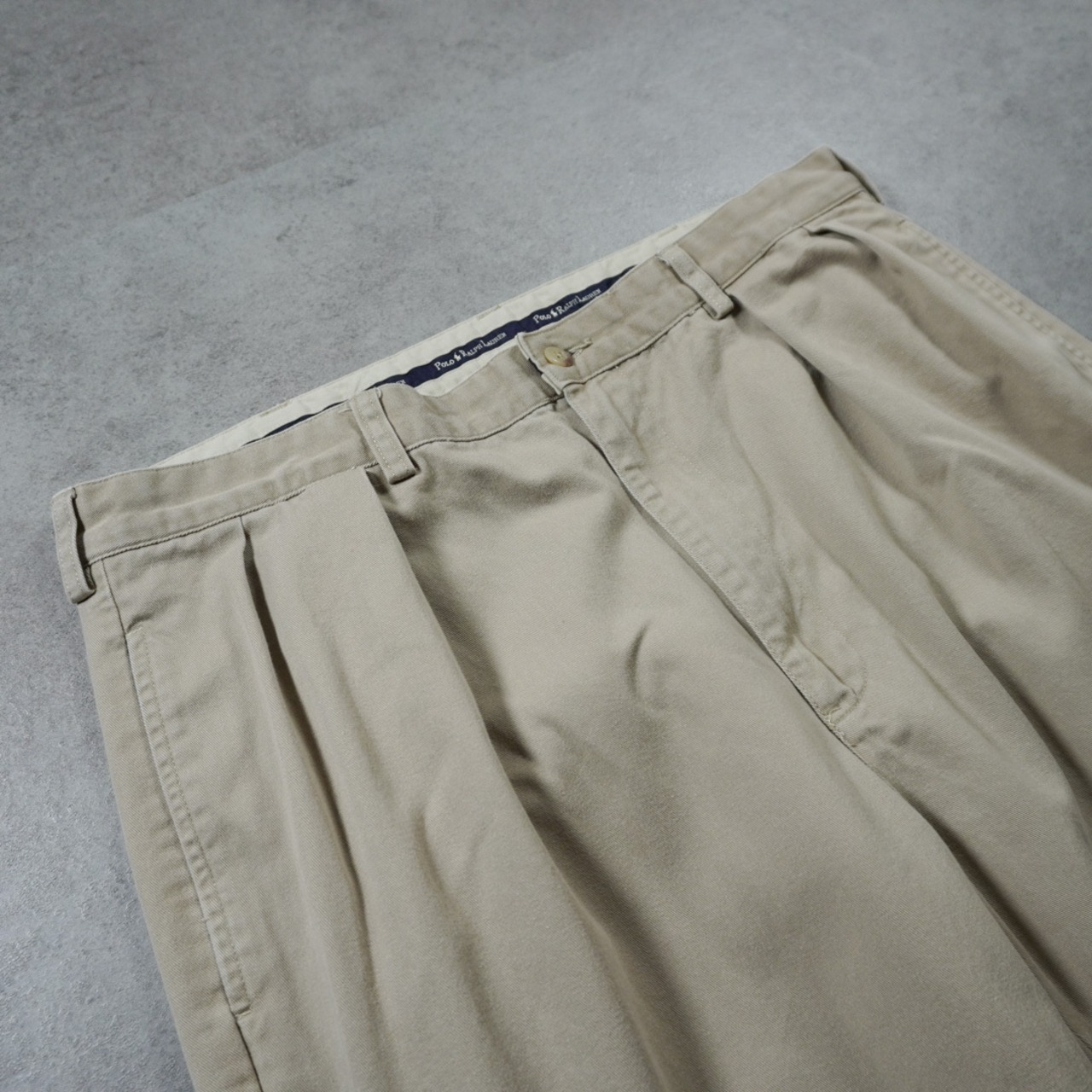 90s Polo by Ralph Lauren POLO CHINO ANDREW beige W36L27相当 古着 - 4