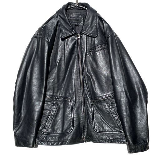 [Colebrook] Vintage Single Zip-up Leather Jacket [1990s-] Vintage Single Leather Jacket