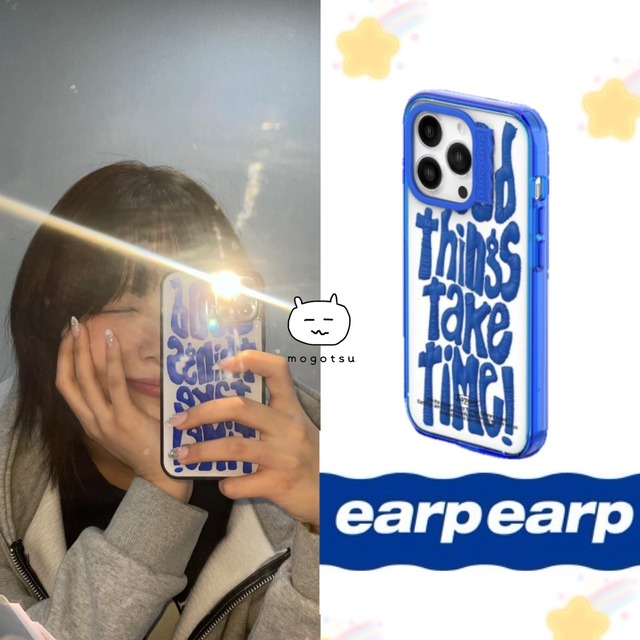 MagSafe(O)☆Billlie スア 着用！！【earpearp】GOOD THINGS TAKE TIME-BLUE