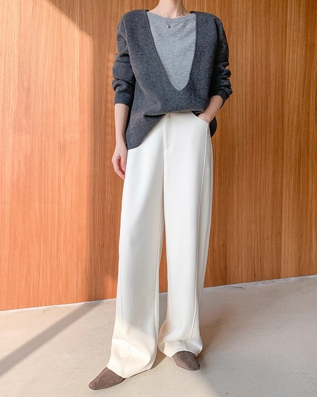 Wide straight Pants　N1005