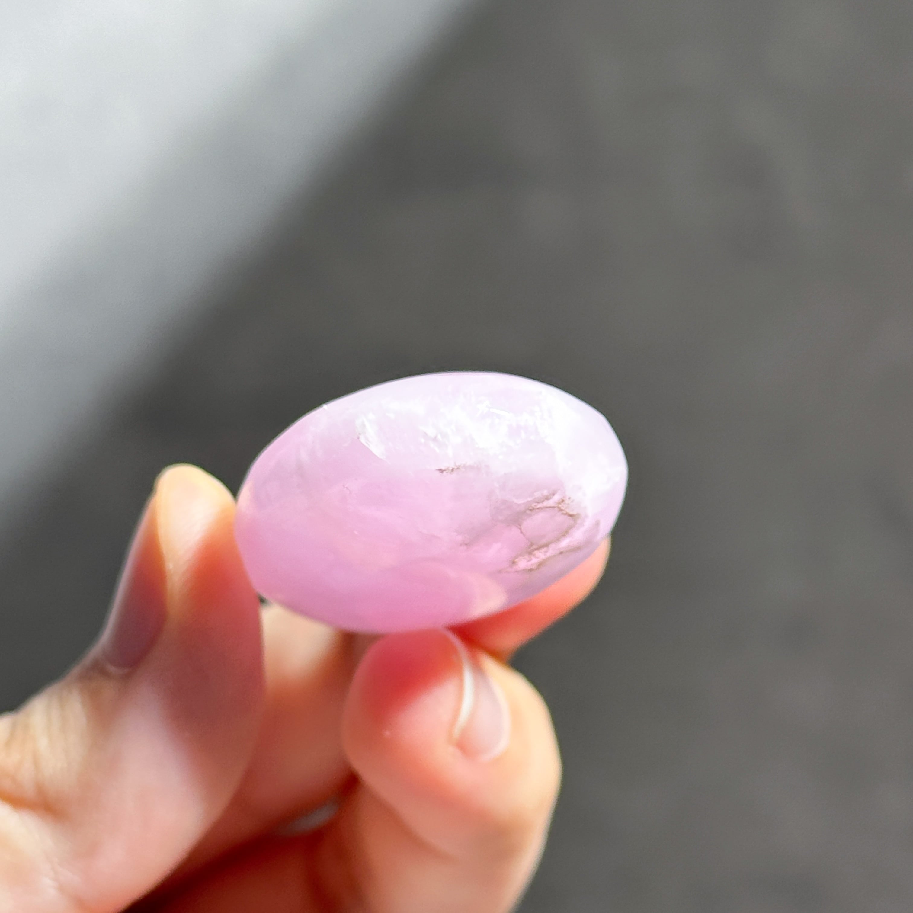 高品質】ピンクアラゴナイト パームストーン 92◇ Pink Aragonite Palm