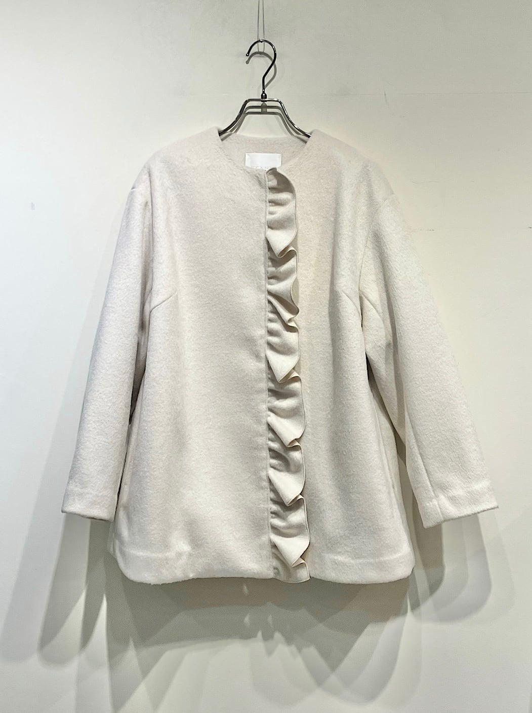 PICCIN PERLA フロントフリルショートコート