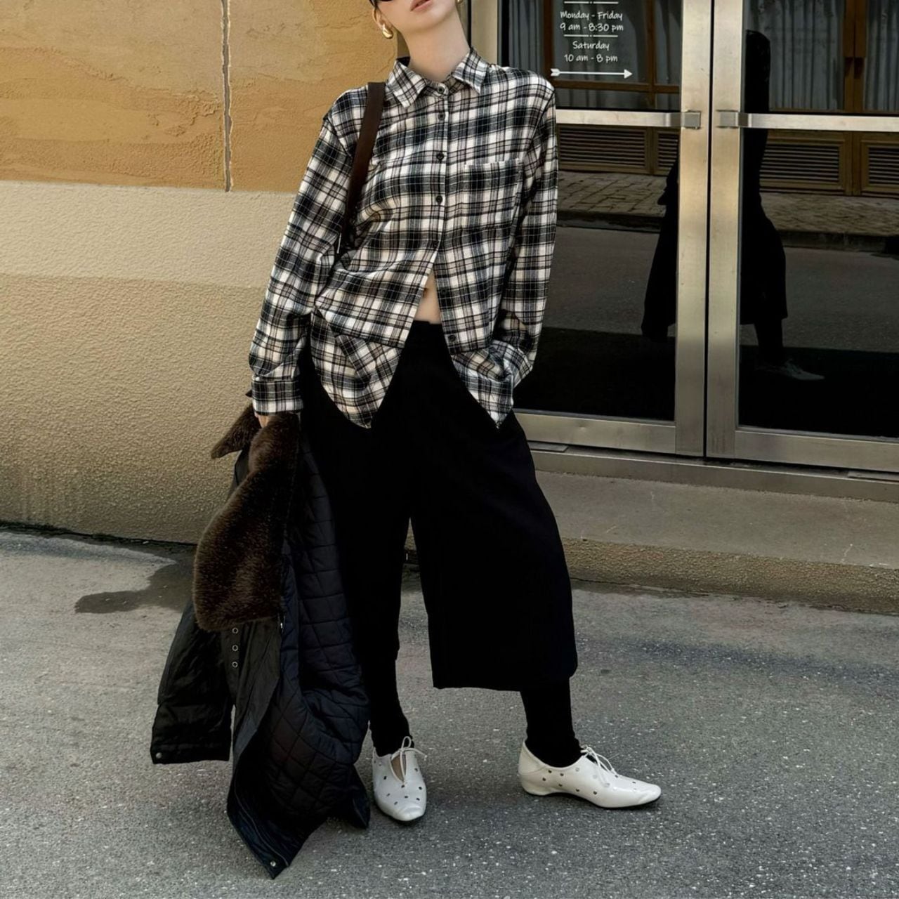 Check-pattern Shirt 00920