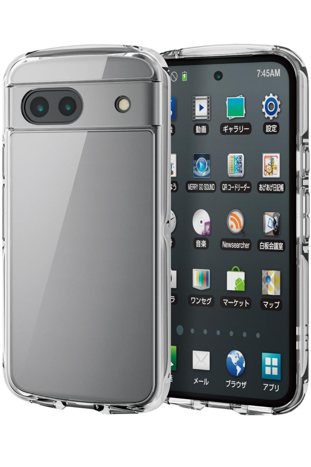 エレコム Google Pixel 8a ケース カバー 透明 耐衝撃 衝撃吸収 ハイブリッド TPU ストラップホール付き ショルダー ストラップシート付 軽量 薄型 傷がつきにくい キズ 硬度 5H カメラ保護 ワイヤレス充電 対応 エアークッション クリア PM-P241TSLACR