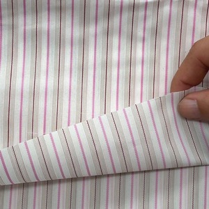 TB084◆2m◆SM◆綿ポリエステル混先染めシーチング生地◆ストライプ