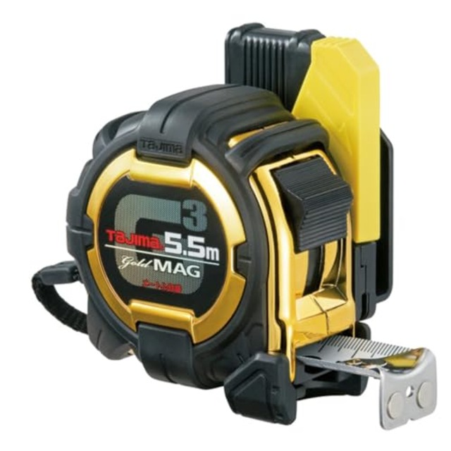 タジマ(Tajima) コンベックス 5.5m×25mm セフコンベG3ゴールドロックマグ爪25 SFG3GLM25-55BL