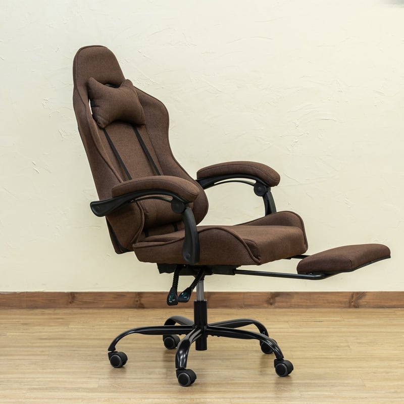 【新品・送料無料】ファブリック　ゲーミングチェア　BE/BL/DBR/GR 新品・送料無料】ファブリックゲーミングチェアBE/BL/DBR/GR