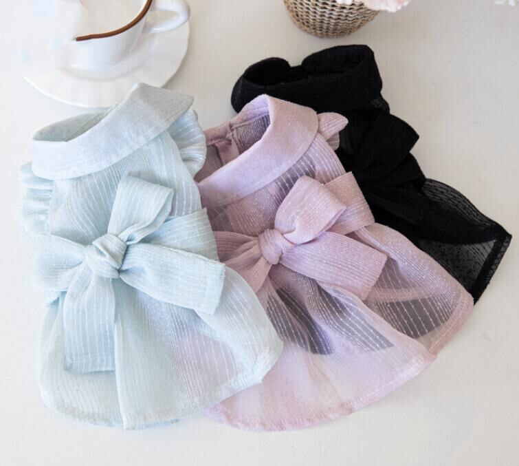 【予約】№3102032 大きなリボンの襟つきワンピース