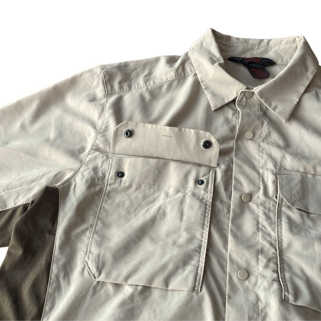 MOUNTAIN HARD WEAR S/S nylon polyester shirt S / マウンテンハード