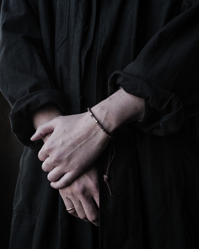 銅ビーズブレスレット