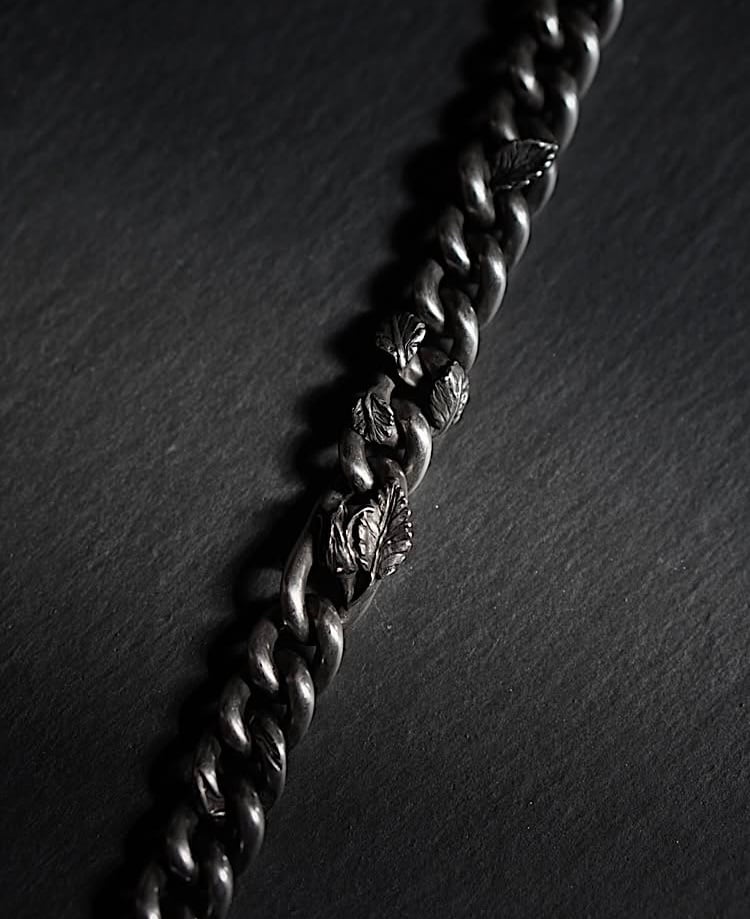 WERKSTATT MUNCHEN / BRACELET CURB CHAIN ROSEBUD | max's