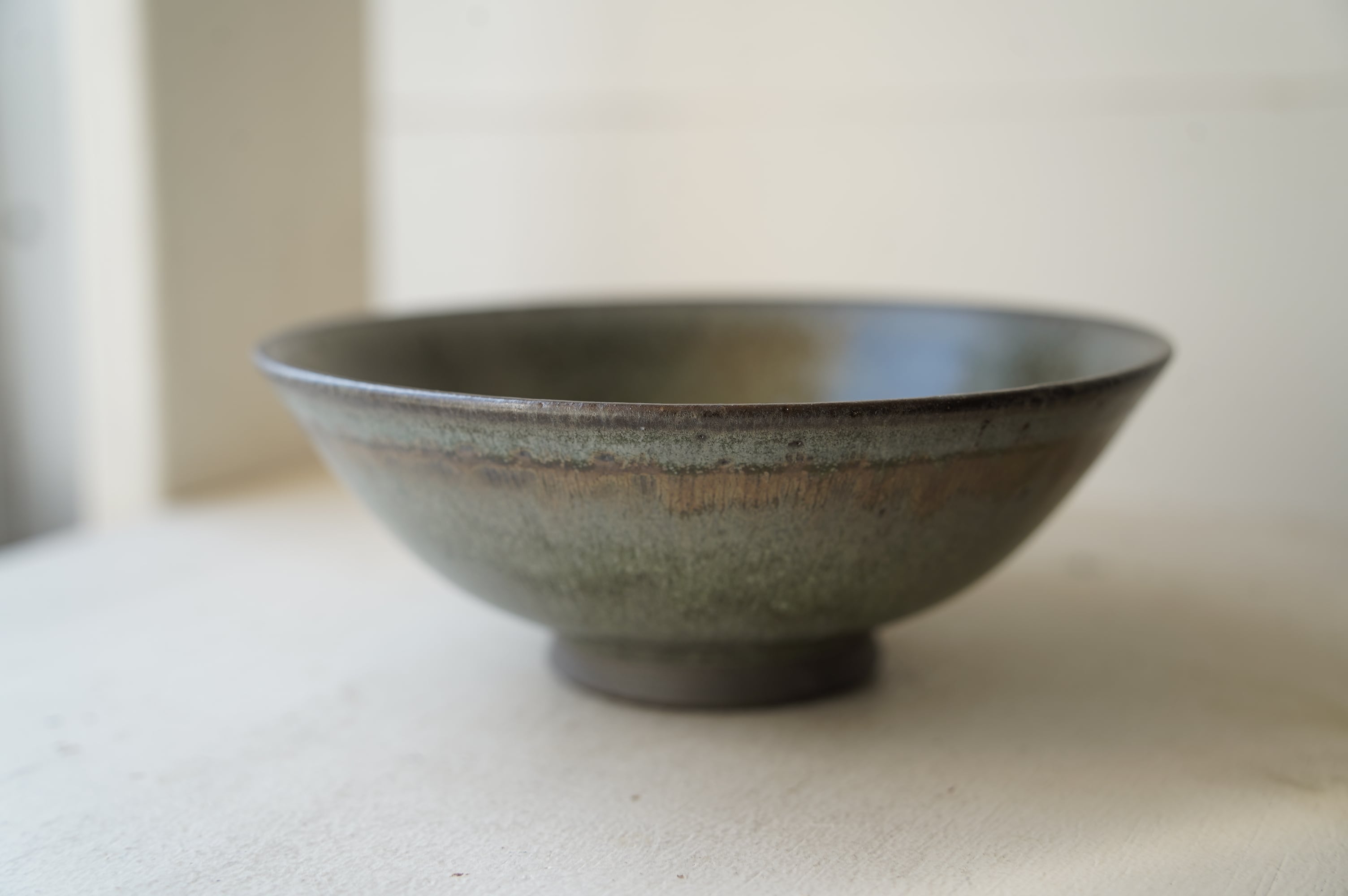 【複数在庫あり】飯碗 線紋 BlueBlack 北岡幸士