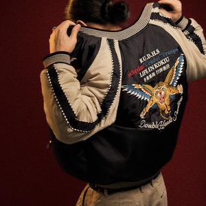 ダブルフェイス・エンブロイダリーボンバージャケット K5571