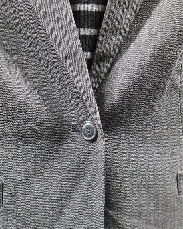 herringbone 1B single tailored jacket