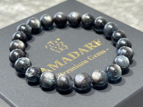 No.1940 ブラックスターアクアマリンブレスレット