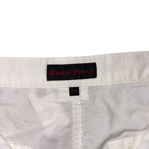 Bonus Track white parachute pants
