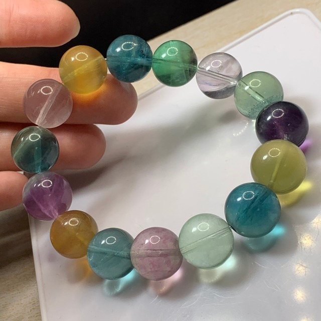 A71.色鮮やか♪フローライト ブレスレット