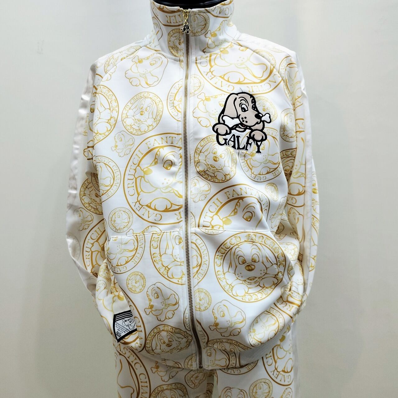 ガルフィー SATORU セットアップ L（中型犬サイズ） 白×金 | あさひや