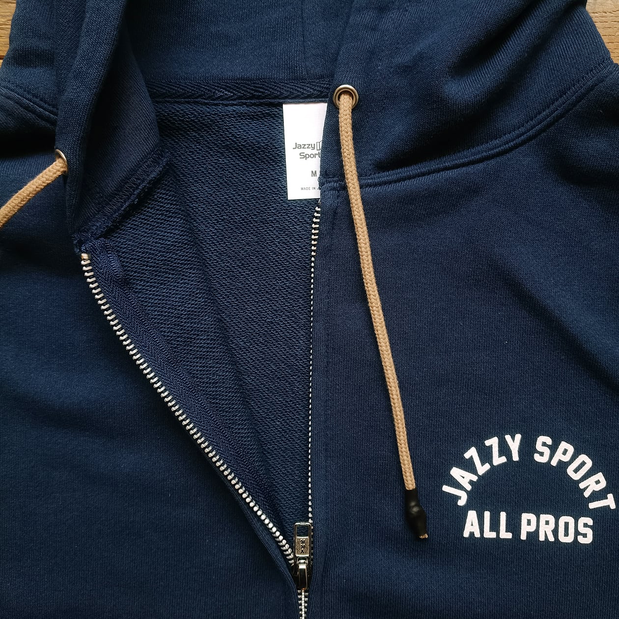 J.S. All Pros カレッジ ロゴ ジップアップ フーディー（ネイビー