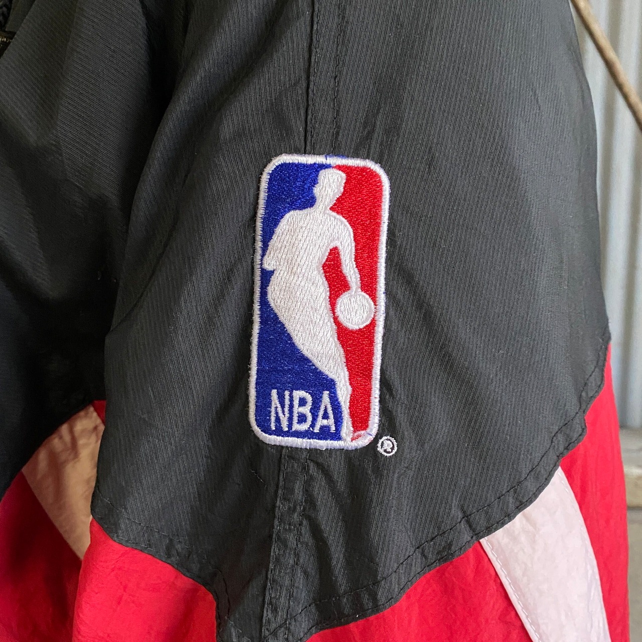 ビッグサイズ 90年代 スターター NBA シカゴブルズ 中綿 ハーフジップ 