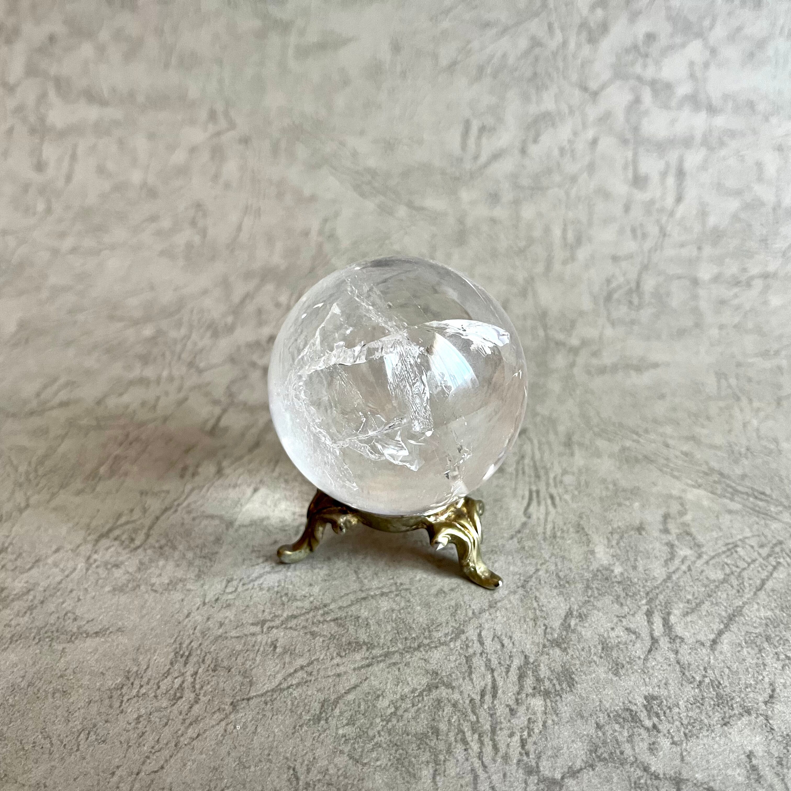 レムリアンシードクォーツ ピュアレイ 虹入り丸玉 52mm