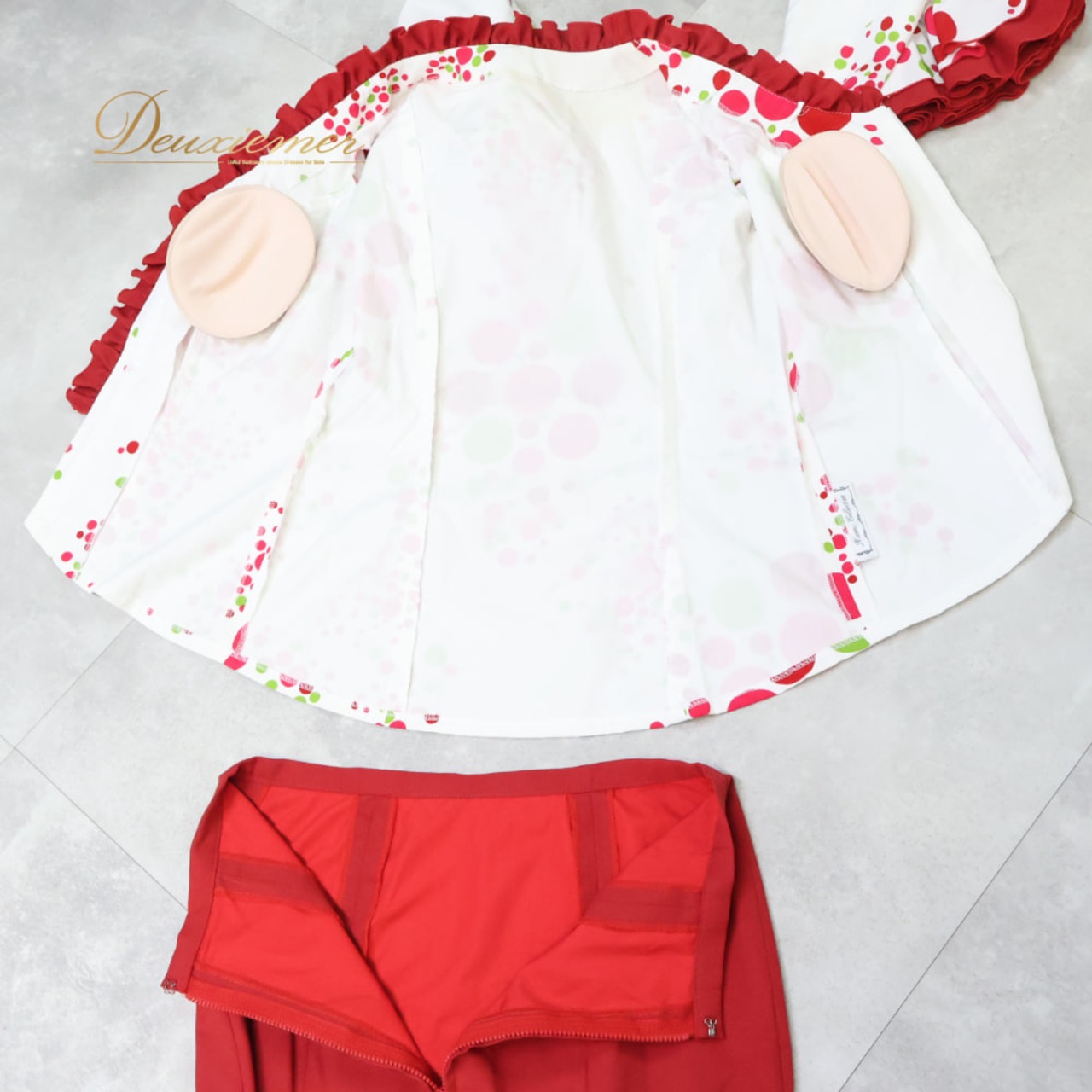 フラメンコ 衣装 Naomi Collection ナオミコレクション ツーピース セットアップ 上下セット レッド系 ホワイト系 グリーン系 赤 ピンク 白 緑 ボランテ フリル ダンス パーティ 発表会 踊り レディース ダンス パーティ 発表会 ステージ コスチューム 華やか エレガント