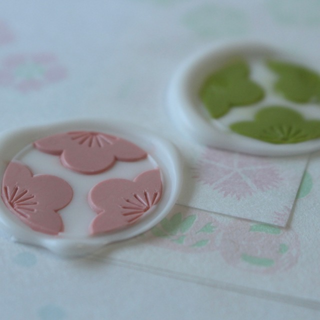 【WAGARA】Wax Seal Stamp│梅の花【25mm】