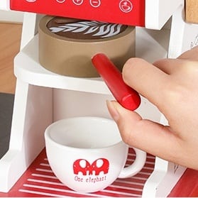 カフェ気分を楽しめる木製おままごとカウンターセット | LittleBean丨